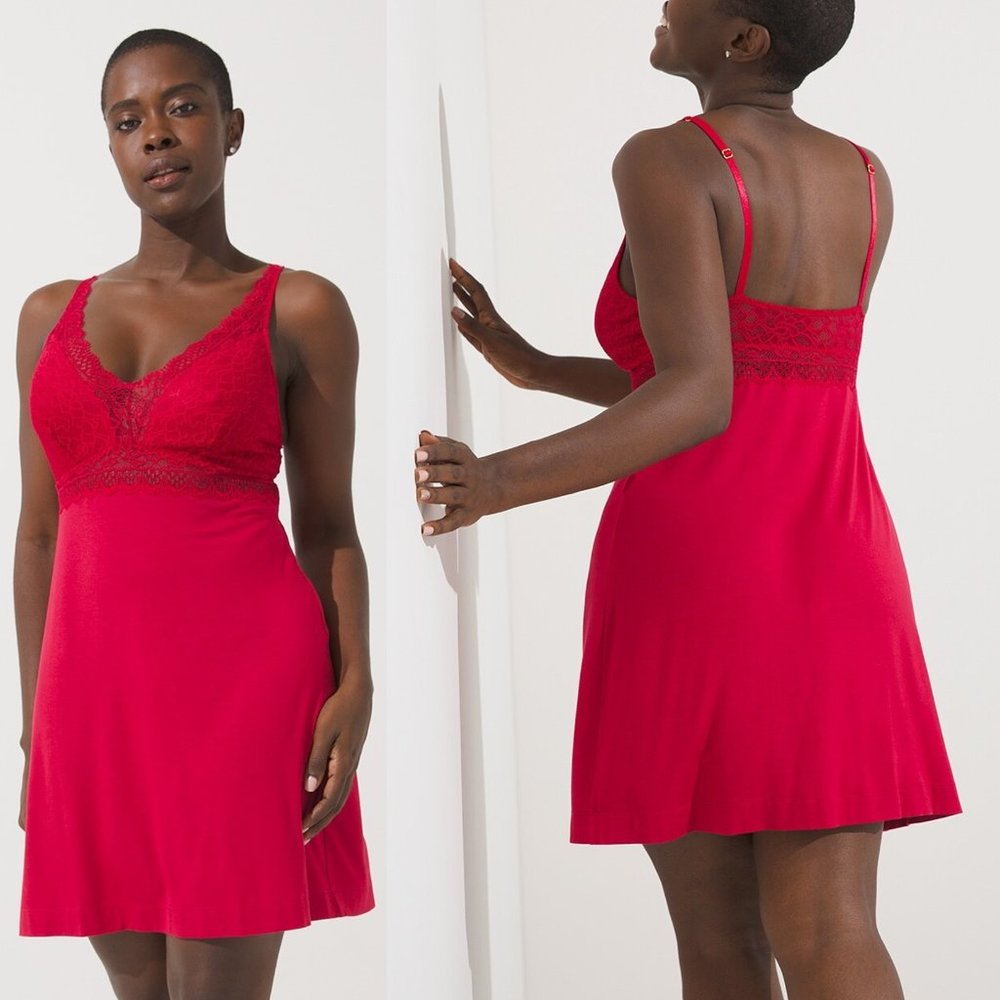 Soma Cool Nights Lace Plunge Chemise